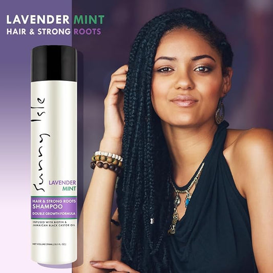 Sunny Isle Lavender Mint Hair and Strong Roots Shampoo 10.1oz
