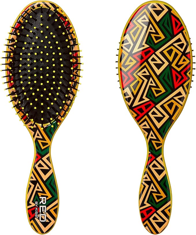 Red by Kiss Designed Brush, Easy Hair Detangling & Styling, Scalp Massage