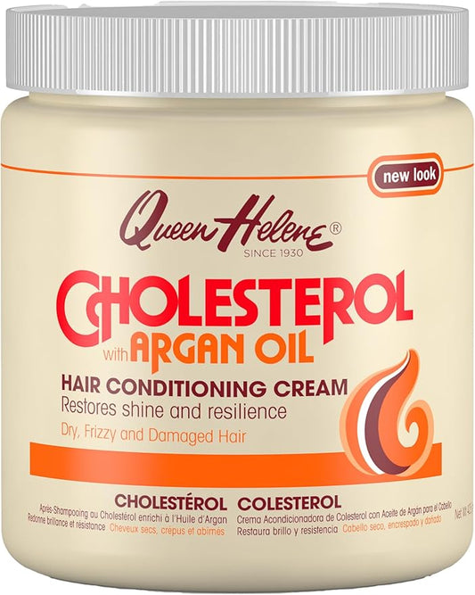 Queen Helene Cholesterol With Argan Oil Hair Conditioning Cream 15Oz
