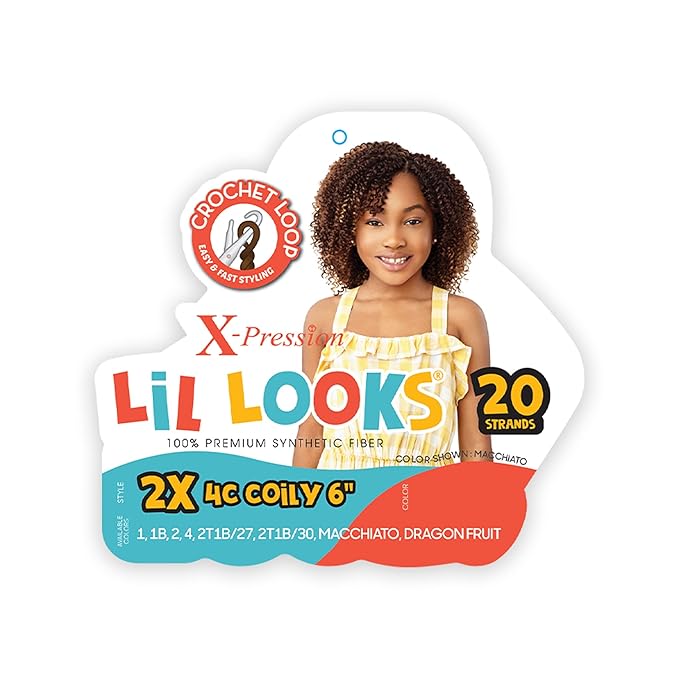 Outre X-Pression Lil Looks 2X 4C COILY 6''