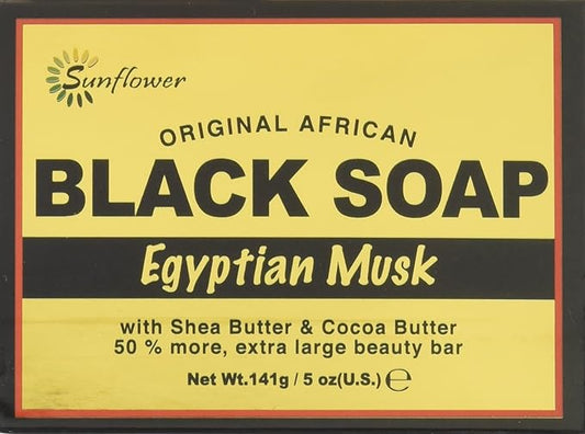 Sunflower Black Soap Egyptian Musk - 5Oz