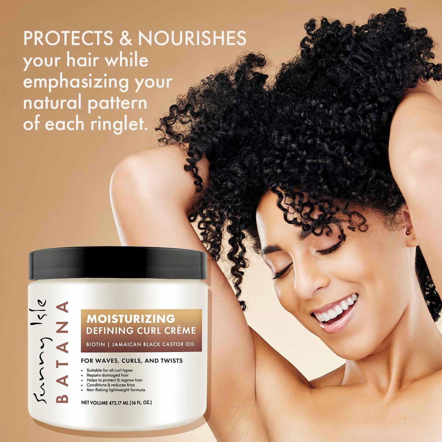 Sunny Isle Batana Moisturizing Curl Cream 16Oz