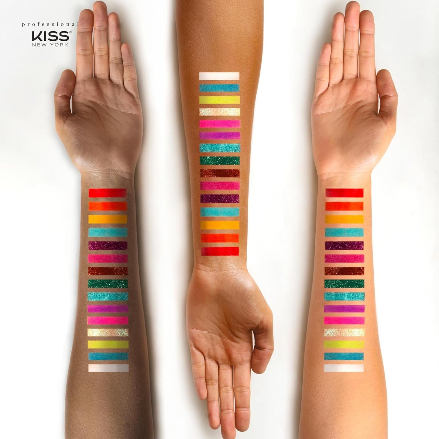 KISS NEW YORK Professional Shadow Palette - Draw Me A Rainbow