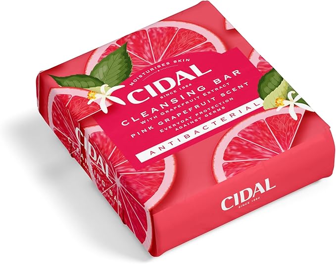 CIDAL Pink Grapefruit Cleansing 2x Bar Soap Antibacterial