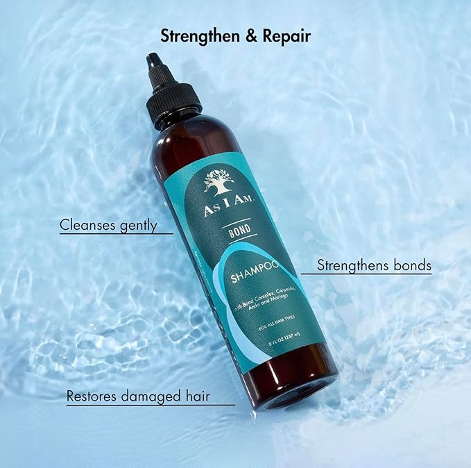 As I Am Bond Repair Shampoo With Moringa, Amla, & Ceramides 8oz
