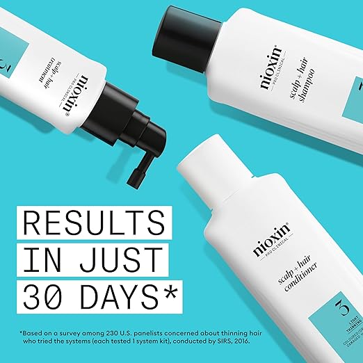 Nioxin System 3 - Hair Thickening System For Damaged Hair With Light Thinning Kit