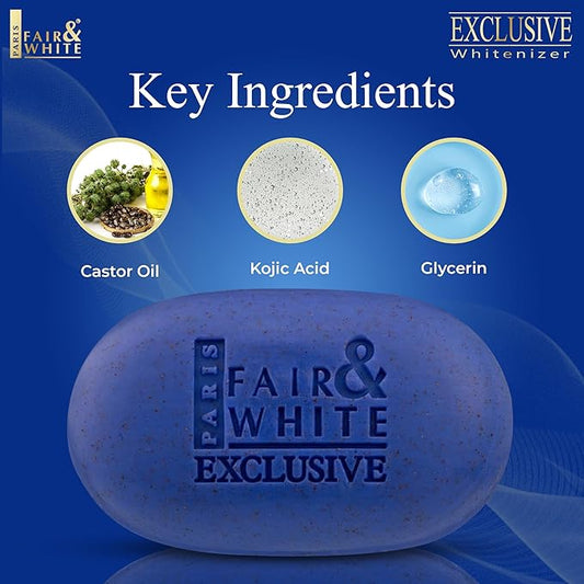 FAIR & WHITE Exclusive Exfoliating Soap 7oz