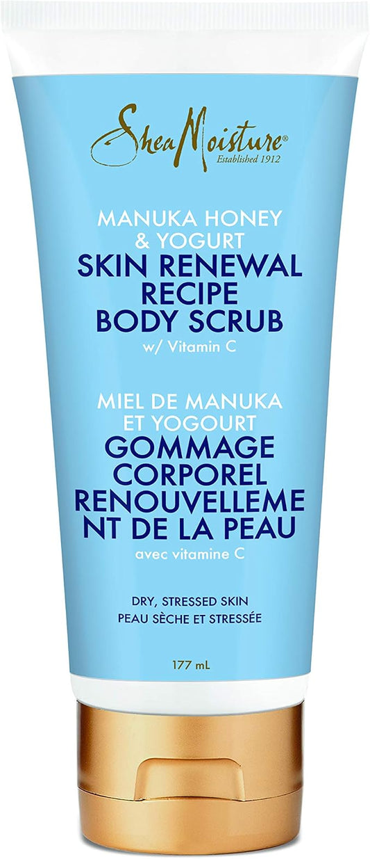SheaMoisture Skin Renewal Recipe Manuka Honey & Yogurt Body Scrub 6Oz