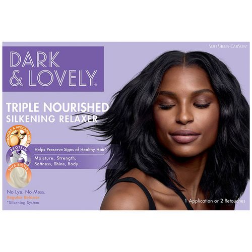 Dark And Lovely Moisture Plus No-Lye Relaxer Kit Regular