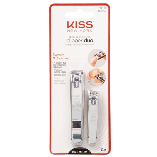 Kiss Nail And Toenail Clipper Duo RCN02 Silver