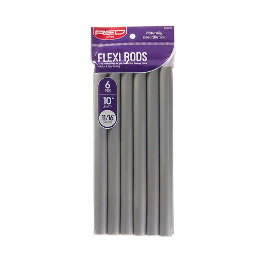 Red By Kiss Flexi Rods 10" Length 11/16" Diameter 6pcs