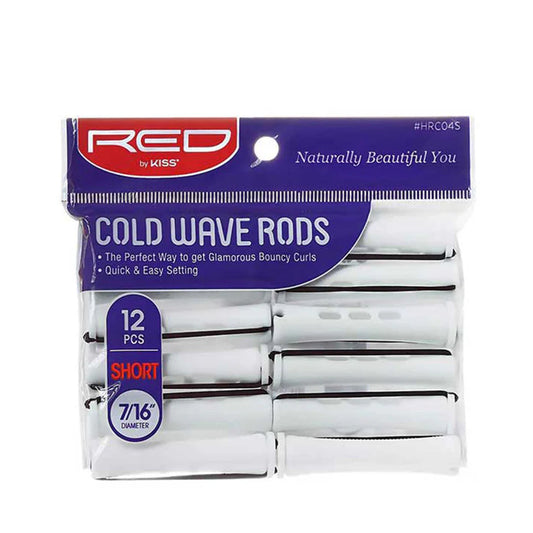 Red By Kiss Cold Wave Rods 7/16" 12Pcs Short