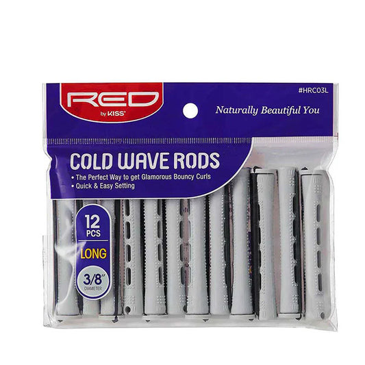 Red By Kiss Cold Wave Rods 3/8" 12Pcs Long