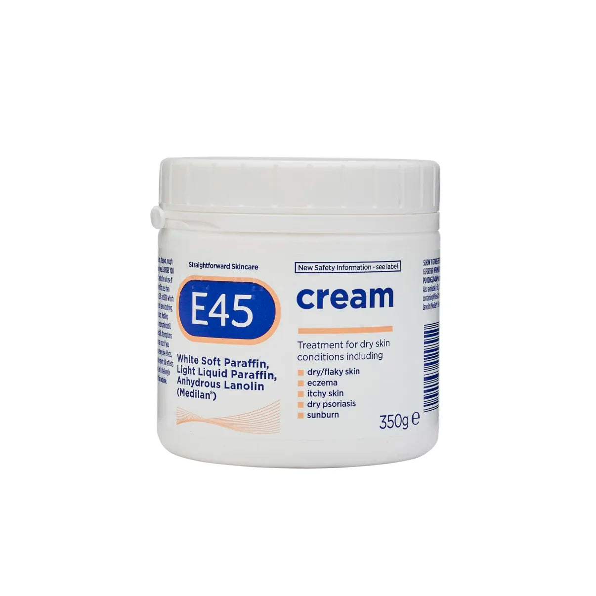 E45 Dermatological Cream Treatment For Dry Skin - 350G