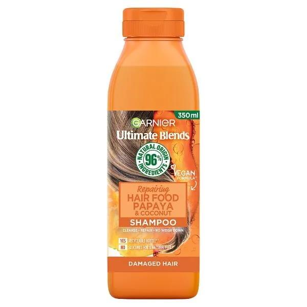 Garnier Ultimate Blends Repairing Hair Food Papaya Shampoo Damaged Hair 350ml