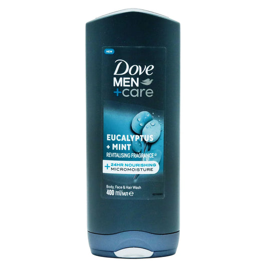 Dove Men+Care Eucalyptus + Mint 3-in-1 Hair, Body and Face Wash Body Cleanser shower gel 400ml
