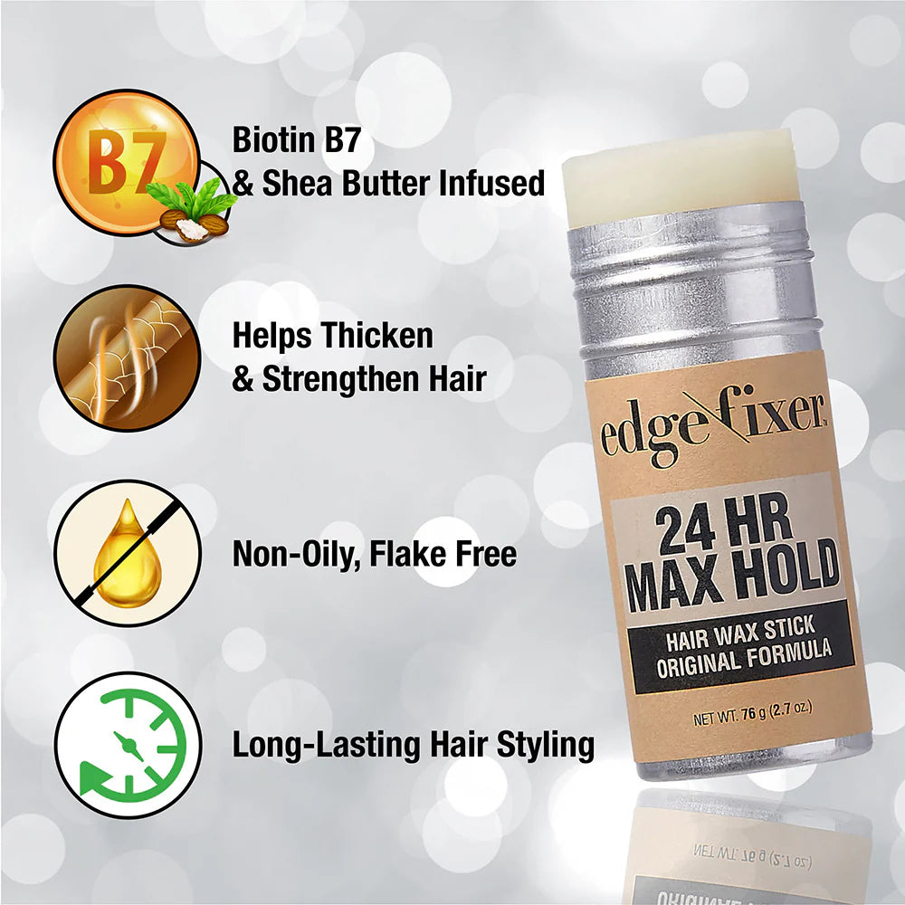 Red By Kiss Edge Fixer Hair Wax Stick, 24 Hour Hold 2.7oz