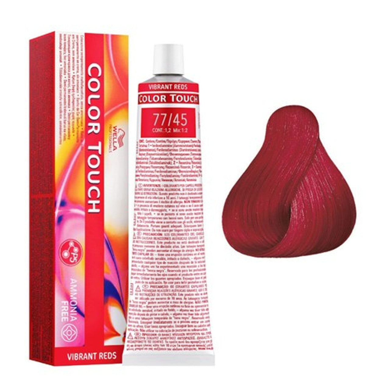 Wella Professional Color Touch Demi-Permenant Dyes Vibrant Red 60Ml