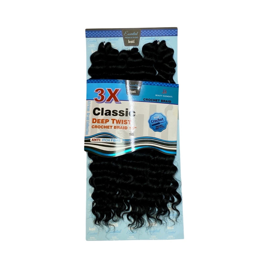 Kali Essential – 3x Deep Twist Pre-Loop Crochet Braid 16"