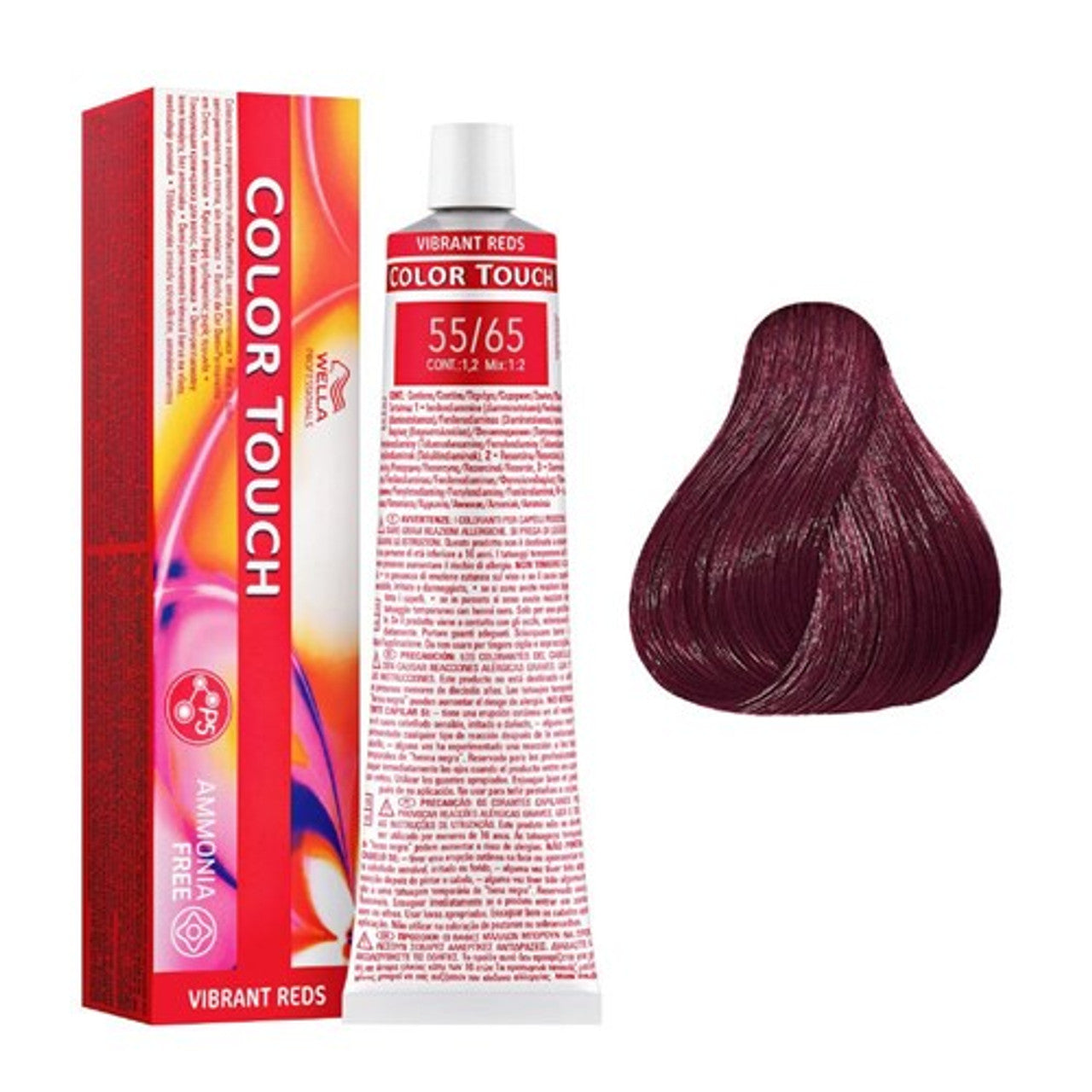 Wella Professional Color Touch Demi-Permenant Dyes Vibrant Red 60Ml