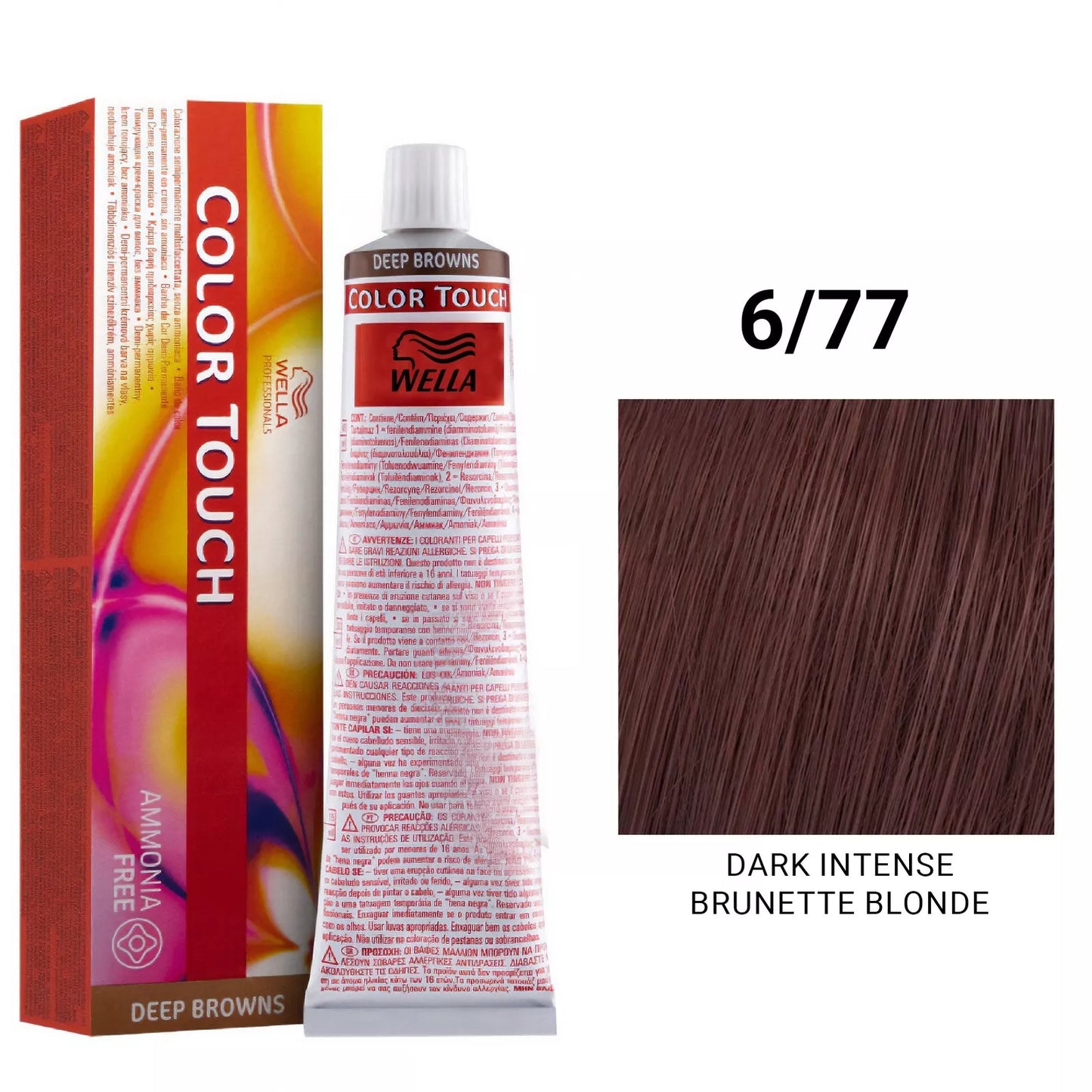 Wella Professional Color Touch  Deep Brown Demi Permanent Dyes 60Ml