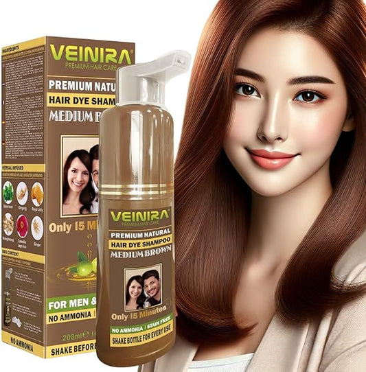 Veinira Herbal Quick Hair Colour Shampoo 200ml