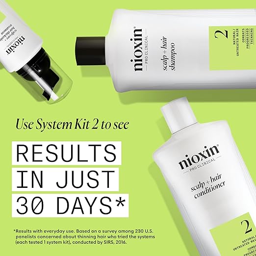 Nioxin System 2 - Hair Thickening System Shampoo For Natural Hair 1L