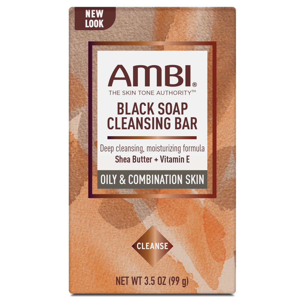 AMBI Skincare Black Soap with Shea Butter plus Vitamin E 3.5 oz.
