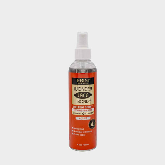 Ebin Wonder Lace Bond Melting Spray Active Extreme Firm Hold - 8oz