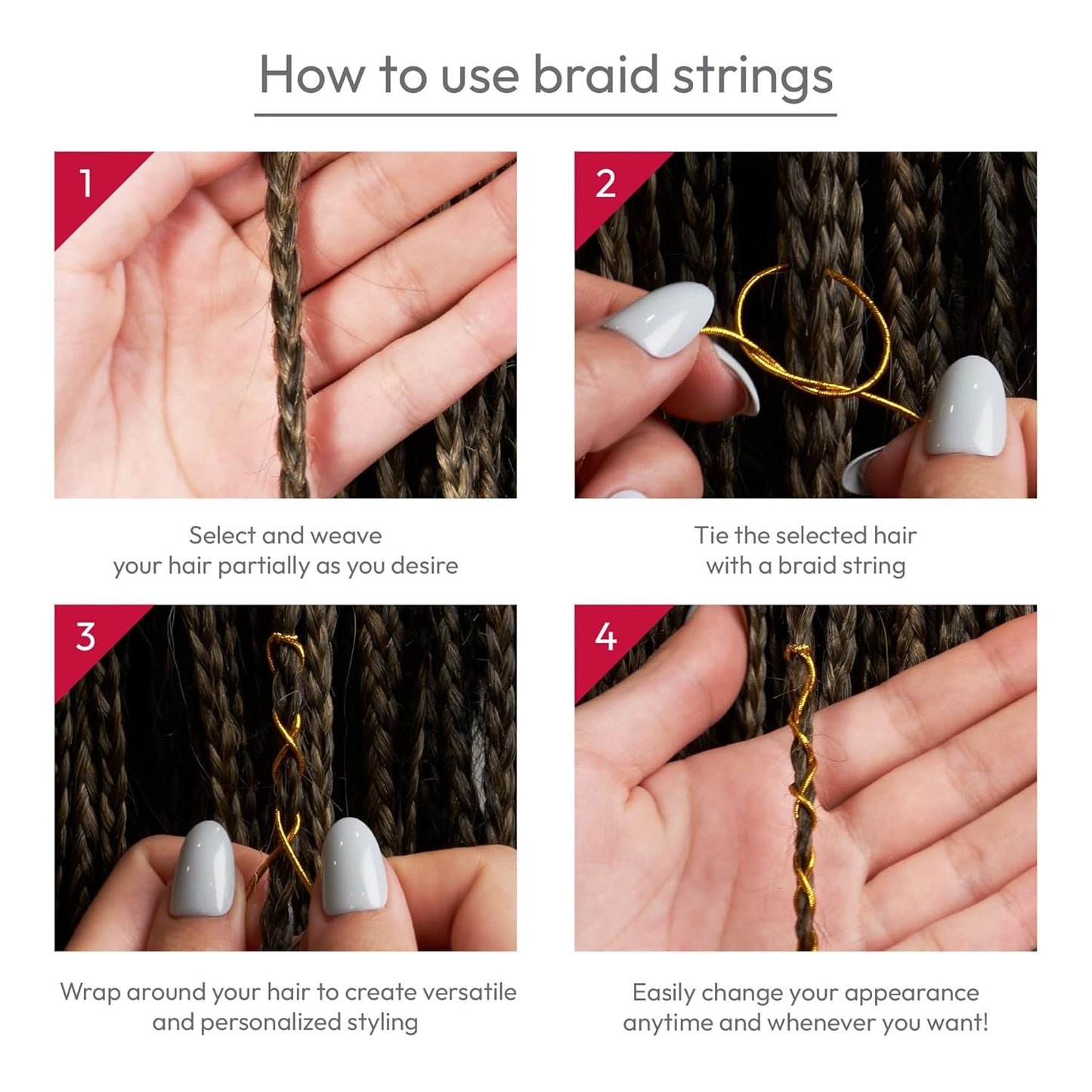 RED by KISS Hair Jewelry Braids Dreadlock Kit