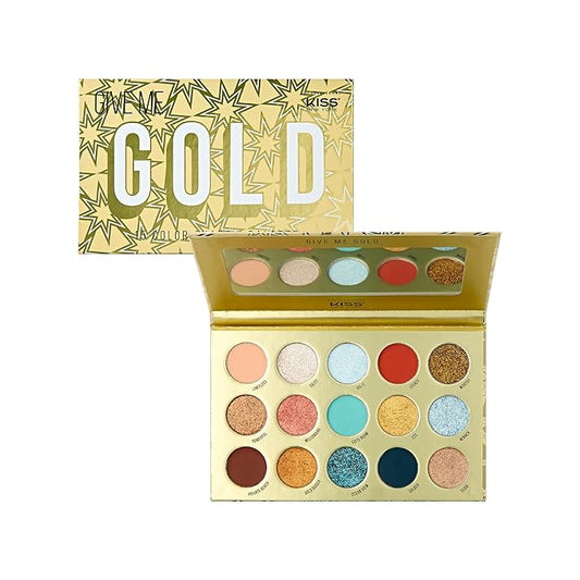KISS NEW YORK Professional Eyeshadow Palette With Glitter - Give Me Gold