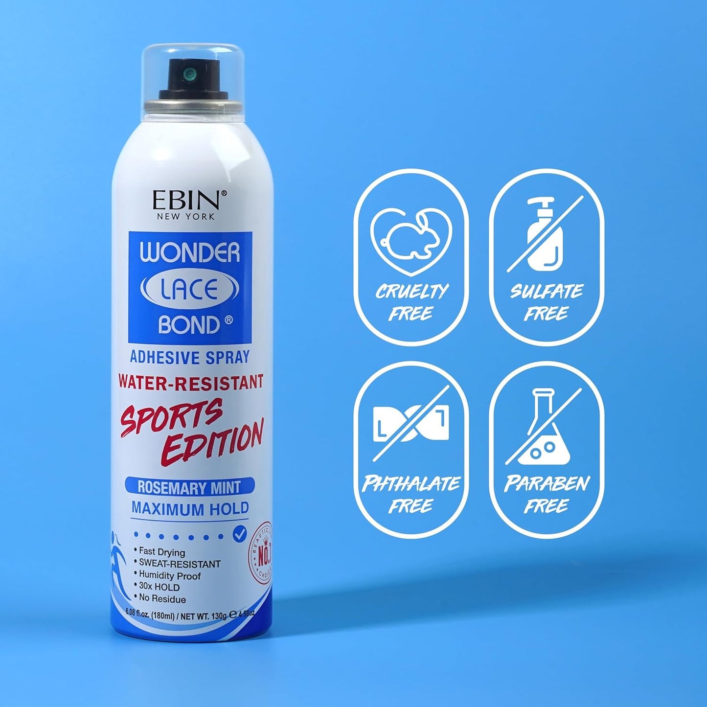 EBIN NEW YORK Wonder Lace Bond Lace Wig Adhesive Spray Sports Edition