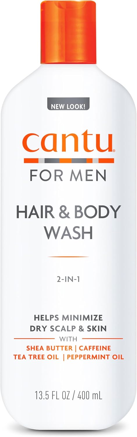 Cantu Men 3 In 1 Shampoo, Conditioner, And Body Wash 13.5oz