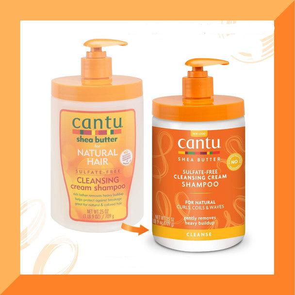 Cantu Sulfate-Free Cleansing Cream Shampoo Salon Size, 709 G