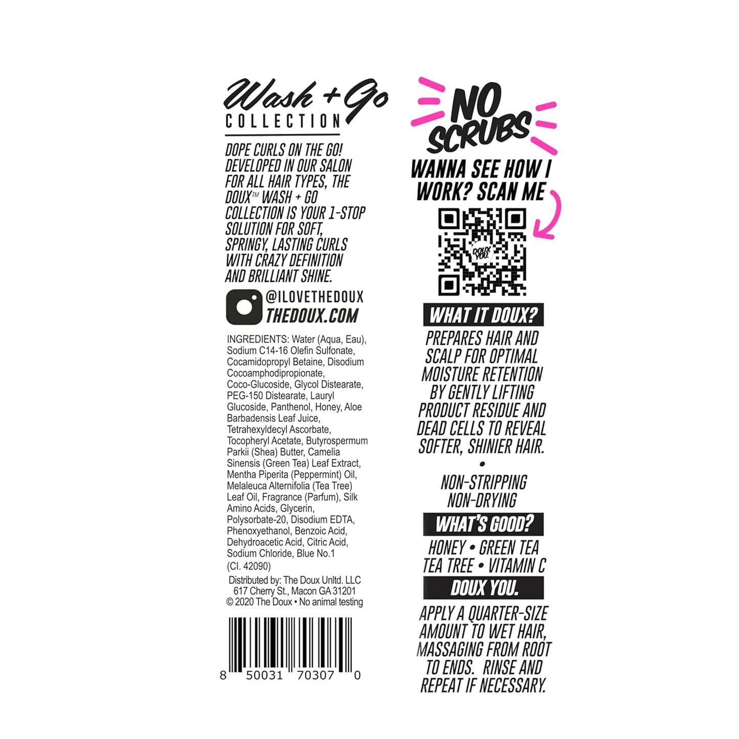 The Doux No‑Scrub Exfoliating Clarifying Shampoo 8oz