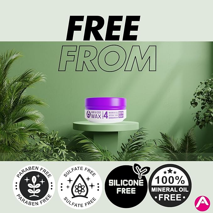 Allored Professional Biotin Therapy Hair Edge Styling Wax - Strong Hold Gummy Wax 150ml