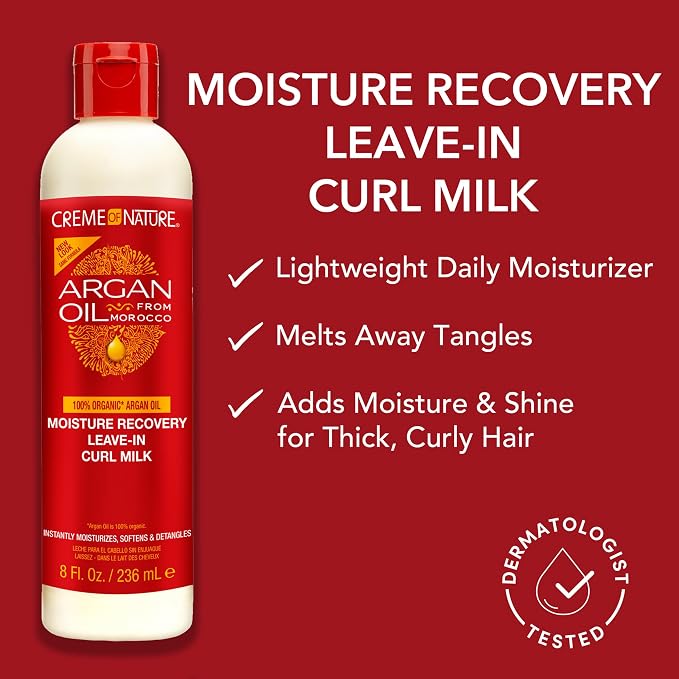 Creme Of Nature Argan Oil Argan Buttermilk Leave-In Hair Milk 8 oz