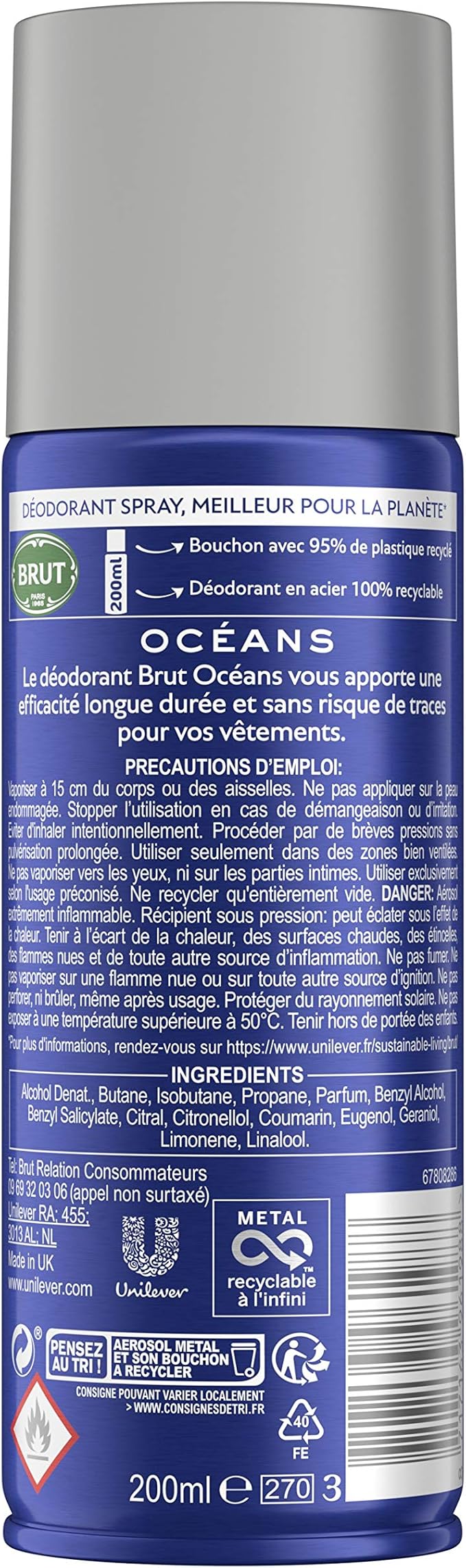 Brut Oceans Deodorant 200 ml