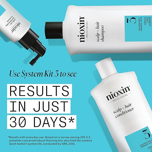 Nioxin System 3 Scalp & Hair Cleanser Shampoo 1000ml