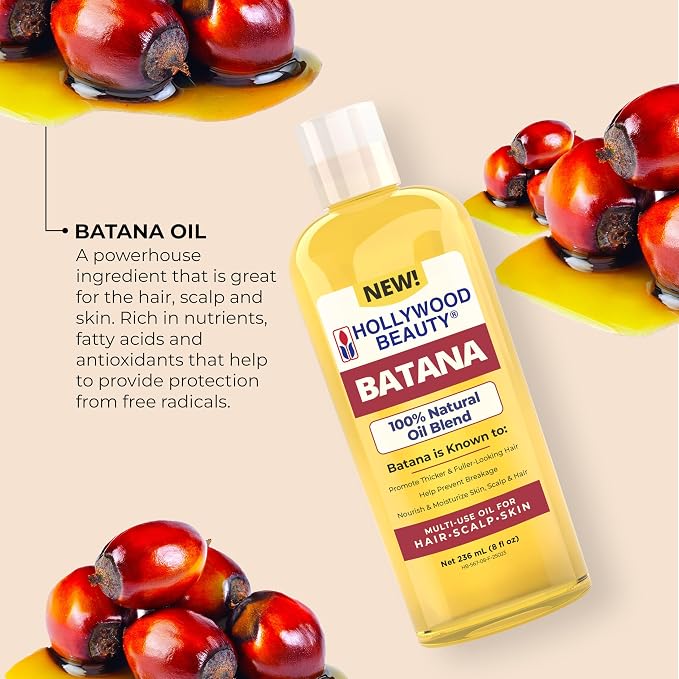 Hollywood Beauty Batana Oil for Hair Scalp and Skin 8 fl oz