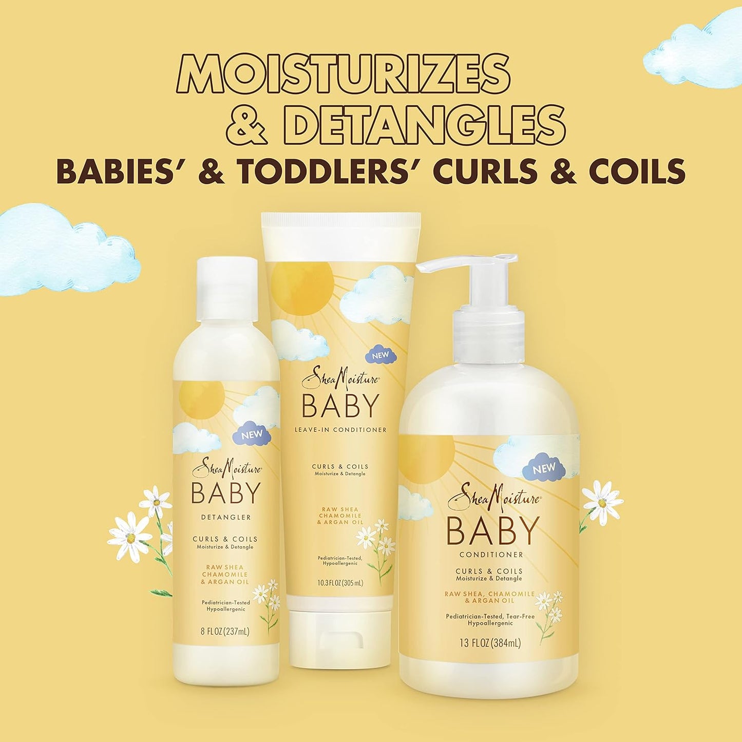 Shea Moisture Baby Conditioner With Raw Shea, Chamomile & Argan Oil 13Oz