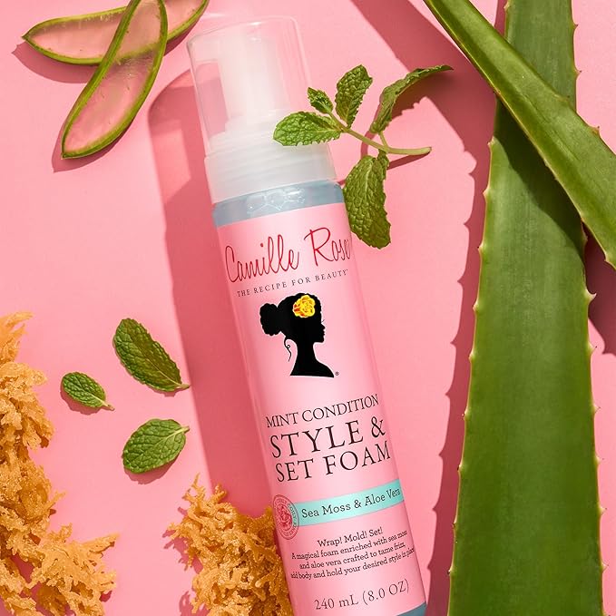 Camille Rose Style & Set Foam Mint Condition Styling Mousse 8oz