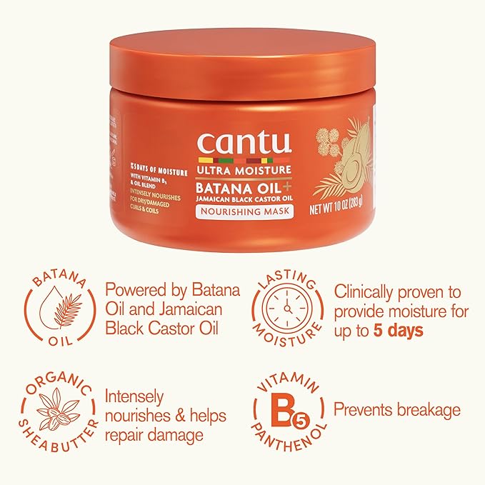 Cantu Ultra Moisture Nourishing Mask With Batana Oil 10oz