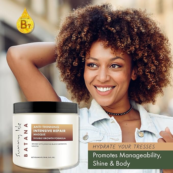 Sunny Isle Batana Anti-Thinning Intensive Repair Masque 16oz