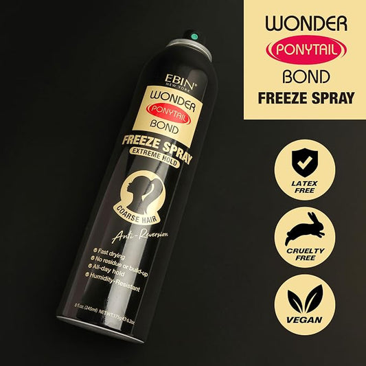 EBIN NEW YORK Wonder Ponytail Bond Freeze Spray Extreme Hold