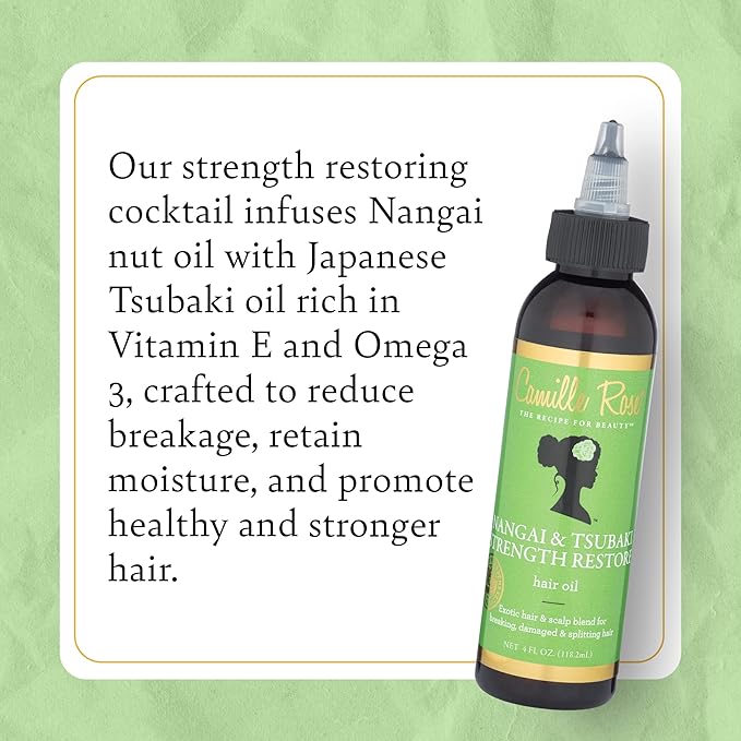 Camille Rose Nangai & Tsubaki Strength Restore Hair Oil 4Oz