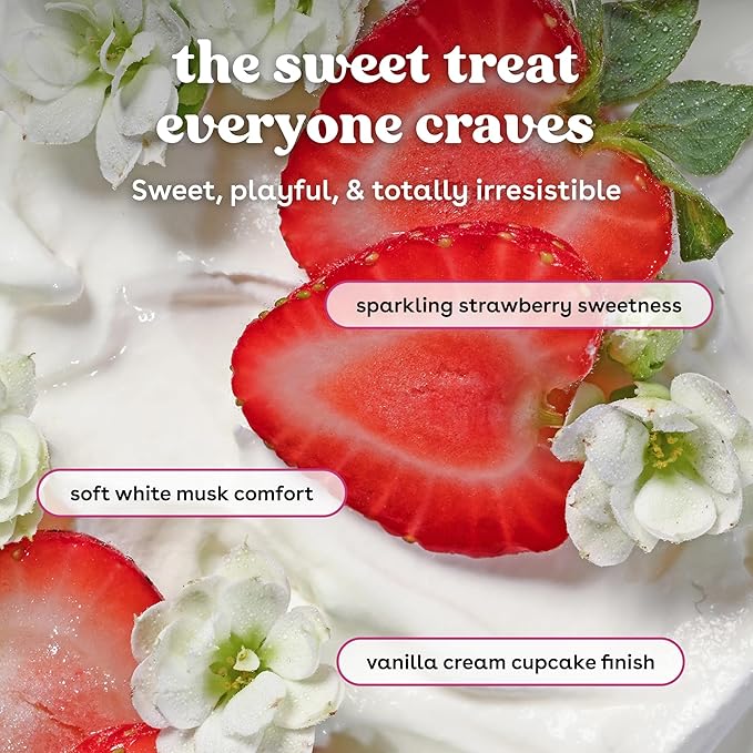 eos Shea Better Body Lotion Strawberry Dream, 24-Hour Moisture Skin Care 16Oz