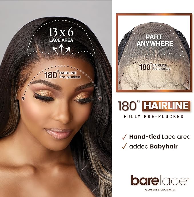 Sensationnel Bare Lace Glueless Lace 13x6 Wigs - Unit 8