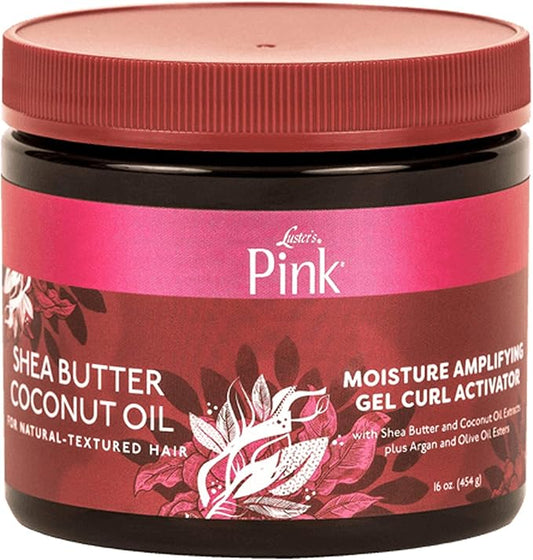 Luster's Pink Shea Butter Coconut Oil Moisturizing Gel Curl Activator 16oz | CC Hair and Beauty Leeds
