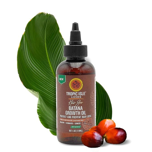 Tropic Isle Living Hair Gro Batana Growth Oil Collection 4 oz Original
